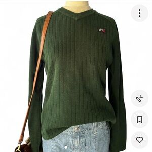 Abercrombie & Fitch Dark Green Crew Neck Sweater